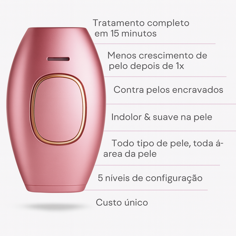 Depilador Corporal em Laser IPL GlowSkin I Pele Lisa em Minutos