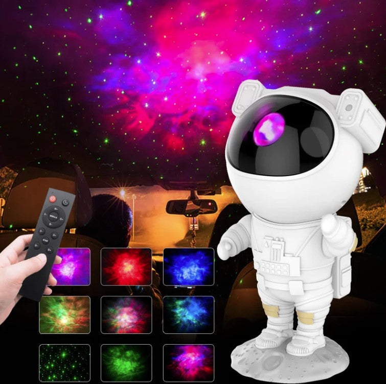 Projetor Astronauta de Galáxia SpaceVision - Luz Noturna Incrível