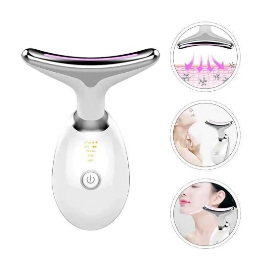 Massageador Facial Rejuvenescedor com Fototerapia Anti-Rugas