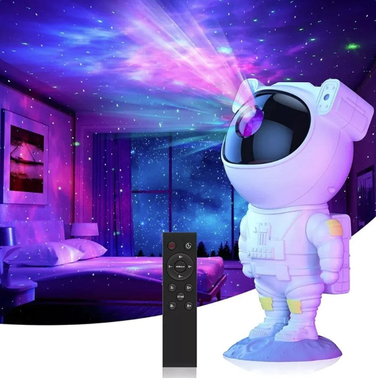 Projetor Astronauta de Galáxia SpaceVision - Luz Noturna Incrível