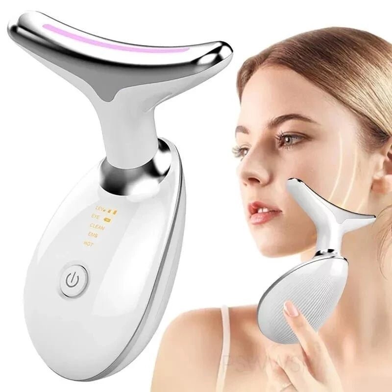 Massageador Facial Rejuvenescedor com Fototerapia Anti-Rugas